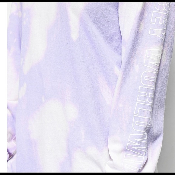 Obey Tie-Dyed Purple Top (T83) - Picture 3 of 6